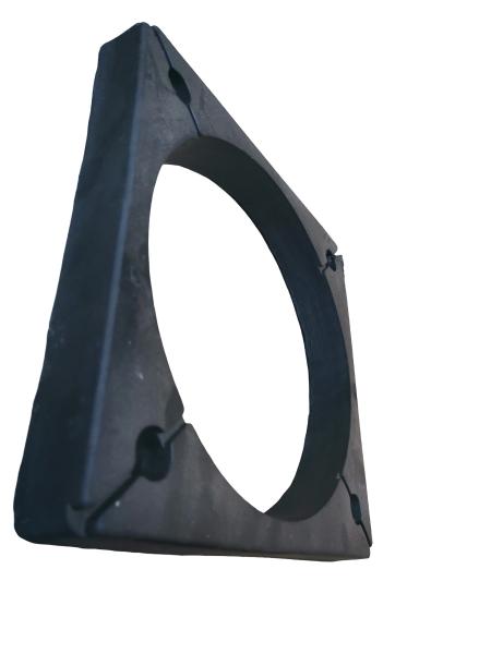 1.5g/cm3 Traffic Cone Weight 370*370mm Traffic Cone Rubber Base For 14.5 Traffic Cone