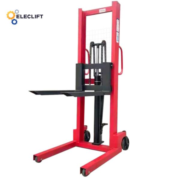Polyurethane Wheel Type Hydraulic Lift Motor Manual Electric Stacker for Easy Maintenance