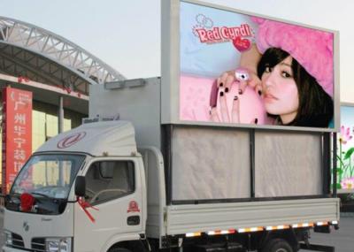 Flexible Movable Led Display , Propaganda Led Trailer Screen SMD P4 16bit