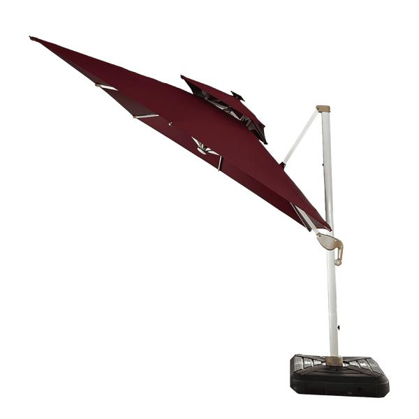 42 Inch Outdoor Sunshade Umbrella Villa Umbrella Open Air Garden Cantilever Garden Parasols