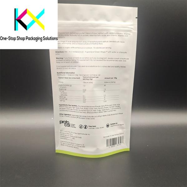 Customized Digital Printed Smell Proof High Barrier Protein Powder Pouches
