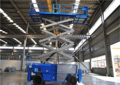 16m Mobile Self Propelled Scissor Lift Two Man Engine Powered For Tight Spaces