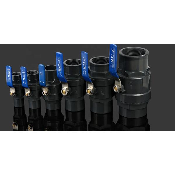 Запрос на заказ Китайская красная стальная ручка QX PVC 2 PCS шаровой клапан для водопроводных систем