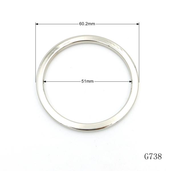 OEM ODM Metal O Ring 60mm Die Cast Ring For Hardware And Crafts