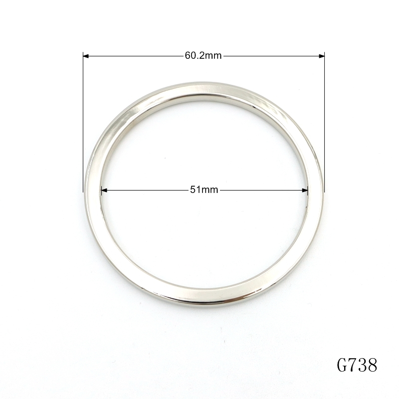 OEM ODM Metal O Ring 60mm Die Cast Ring For Hardware And Crafts