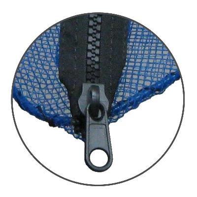 Exclusive Pearl Nets With Zip Blue Color 100% New Material ODM Service