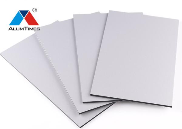 PVDF Coated Aluminum Composite Metal Panels , Outdoor Wall Cladding Panels