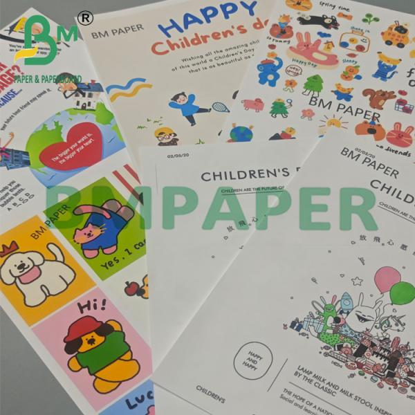 55g 1056D White Moisture Proof Printable Paper for Labels & Tags