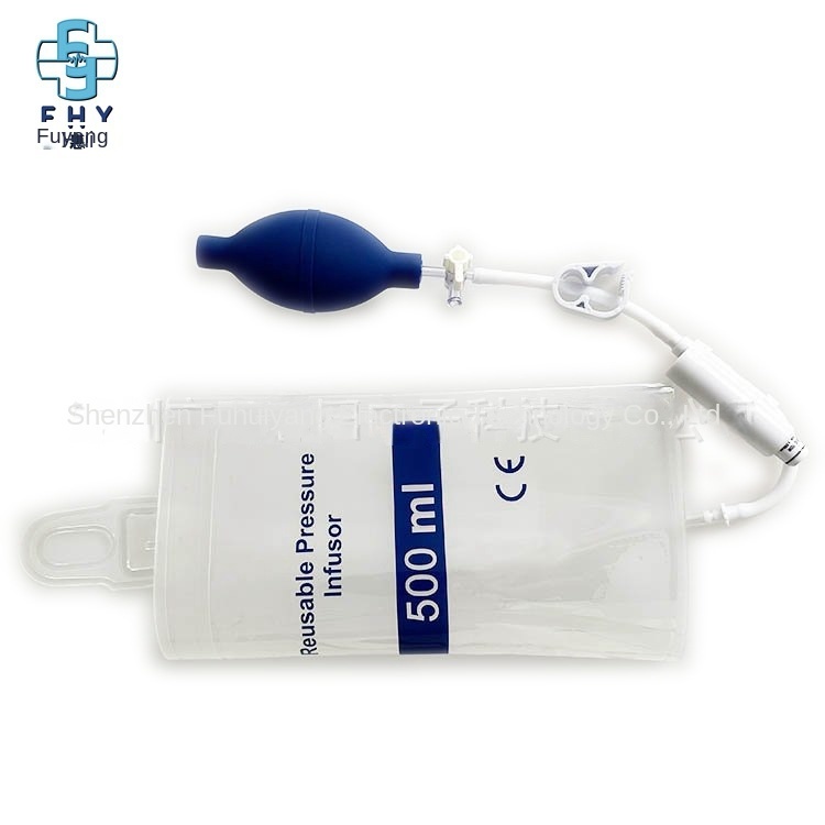 TPU Infusion Pressure Bag Reusable Clear TPU Blood Pressure Bag 500ml