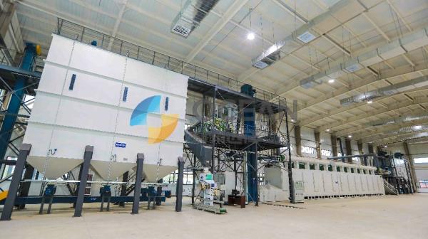Linha de produção automática do óleo do equipamento de processamento 1000TPD do óleo comestível da fibra de vidro