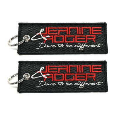 Coforful Embroidered Key Fob , Custom Embroidered Key Tags