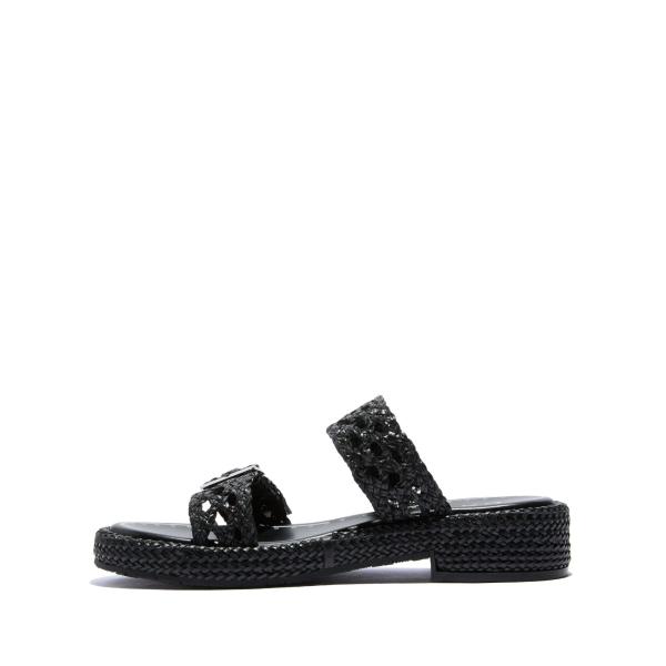 Open Toe Chunky Womens Soft Bottom Slippers Size 40 25cm Flat Sandals With Buckle