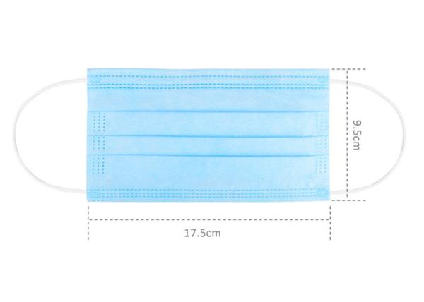 Breathable Kids Surgical Face Mask 3 Layer For Anti Flu Virus Dust Proof