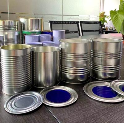 Segurança dos Alimentos 900 gramas Leite em pó lata de armazenamento, lata de lata de metal redondo com folha de alumínio para leite em pó