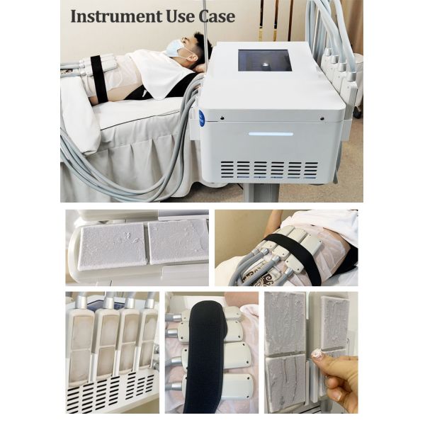 EMS And Cryolipolysis Machine With 4 Handles And 8 Pads For Body Contouring