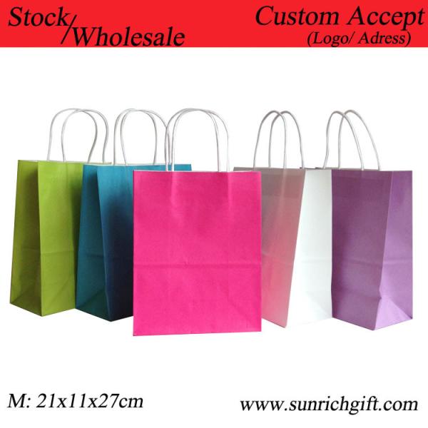 Middle size High quality eco-friendly craft paper bag candy bag/ cosmetic bags