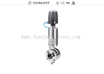 3A CE Pneumatic Double Seat 4 PN16 Butterfly Valves