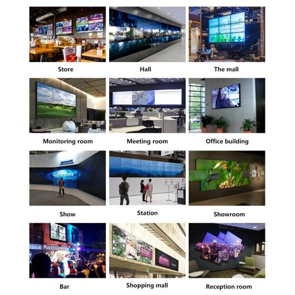 1920*1080  0.88mm Bezel Seamless Indoor LCD Display