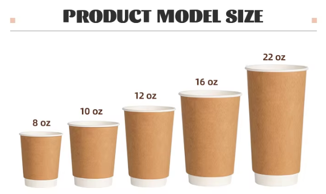Hot Drinks Leakproof Lid White Paper Cups Cafes 520ml Disposable Coffee Cup Take Away
