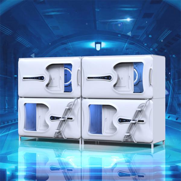 Modern Soundproof Capsule Bed Horizontal Sleep Box Lovely Small Ladder