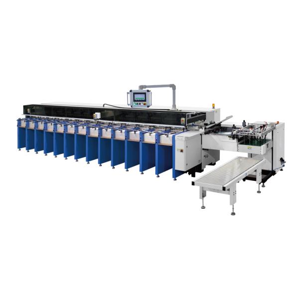 Belt Transmission Gathering Machine multi format collating cyclic precise sheet positioning