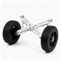 Obstacle Crossing Auxiliary Wheel Bracket High Strength CNC Machining China Custom for Special Robot