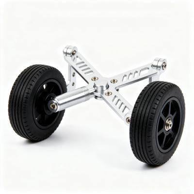 Obstacle Crossing Auxiliary Wheel Bracket High Strength CNC Machining China Custom for Special Robot