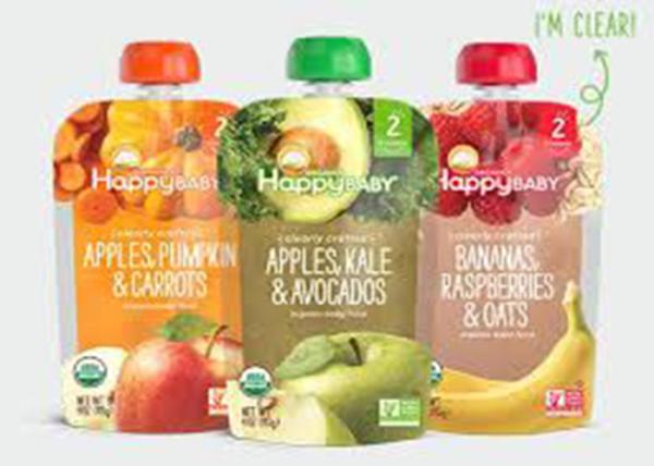 Reusable Baby Food Spout Pouch Packaging , 4 Oz Stand Up Pouch With Spout