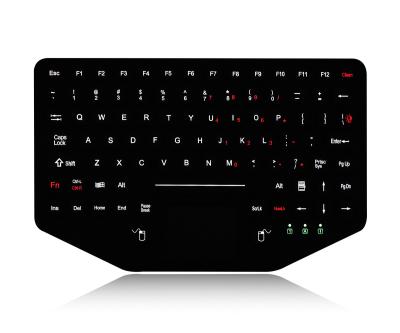 Prova retroiluminada iluminada do vândalo do teclado da compatibilidade eletrónica e impermeável ásperos