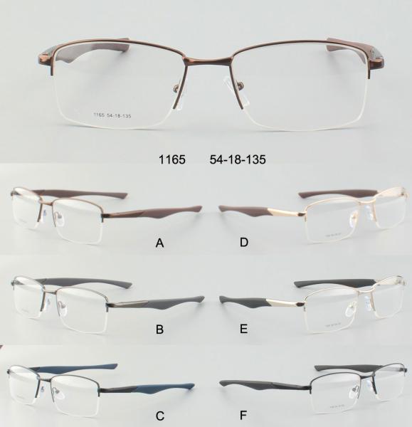 Half Frame Blue Light Men Eyewear Metal Optical Frame