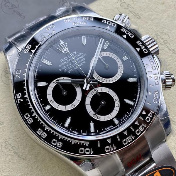 Stainless Steel 40mm Luxury Rolex Watch Swiss Movement 4130 Panda Daytona Watch