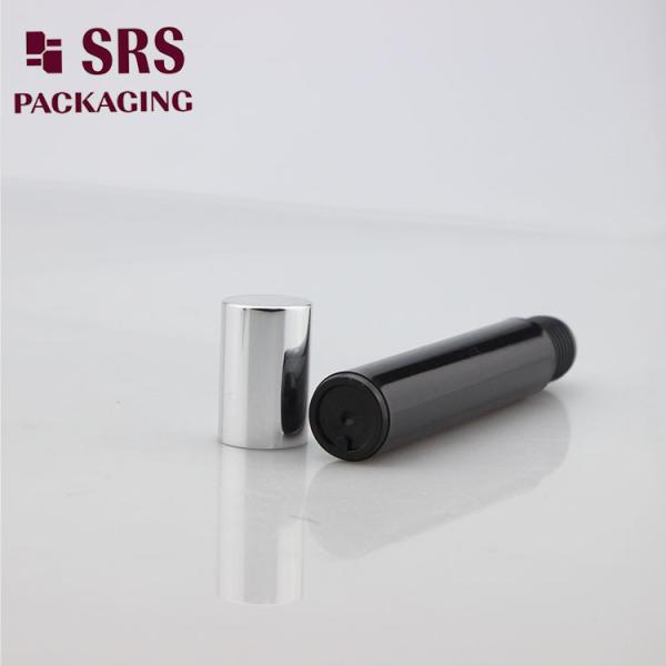 SRS manufacturer empty black plastic 15ml roll on bottle for perfume