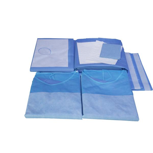Nonwoven Sterile  Disposable Surgical Packs With PE Laminated Customized Sizes