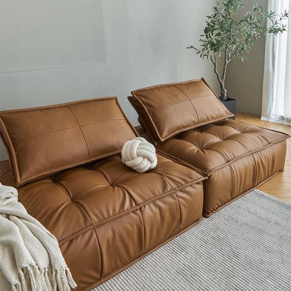 Factory direct European and American fabric sofa balcony bedroom technology cloth small family sofa bed lazy modular