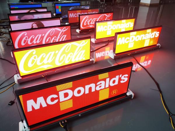 2mm 3mm 4mm Car Taxi Roof Led Display Screen Outdoor Advertising