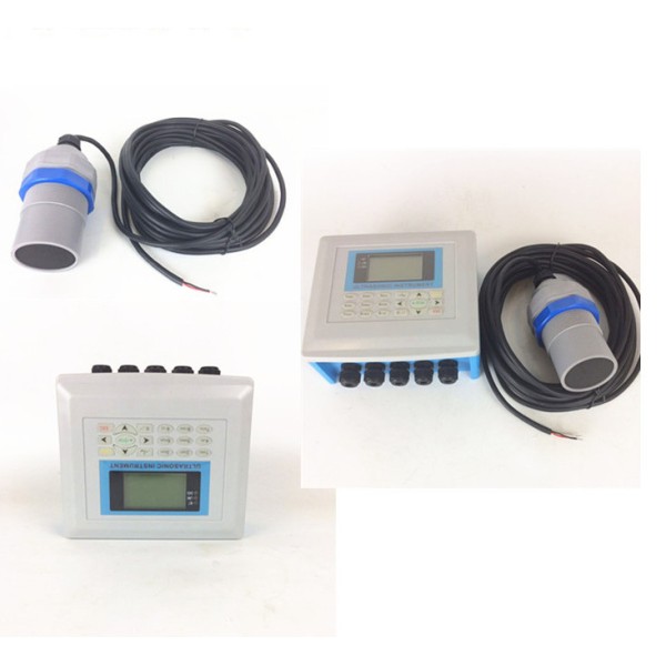 Ultrasonic Digital Water Fuel Flow Meter Open Channel PTFE Antenna