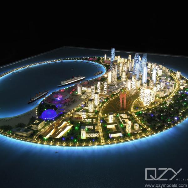 Arquitetura da Linha Aérea de Hainan Cidade Modelo 1/1000 Ilha de Nanhai paisagem