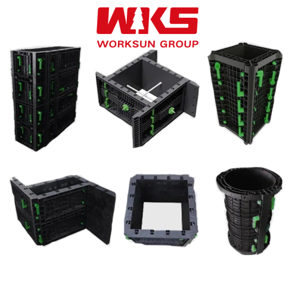 High Strength Plastic Formwork Panel 1200x2400mm 15mm Concrete Plastic Formwork For Foundation