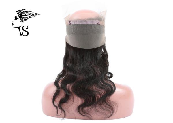 Natural 360 Lace Frontal Body Wave , 360 Lace Frontal Closure Unprocessed Human Hair