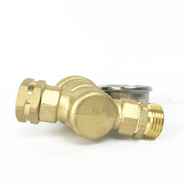 2018 Hot Sell Adjustable Brass Water Pressure Regulator With Gauges