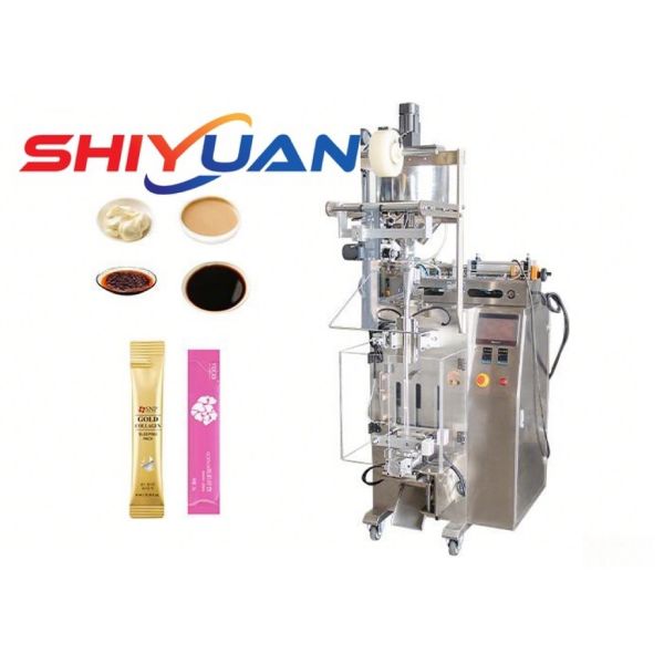 2.5KW Irregular Shaped Bag Packing Machine , Automatic Liquid Sauce Packaging Machine
