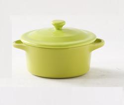 Mini Stoneware Ceramic Oven Bowl Pot For Creme Brulee Cake Oven