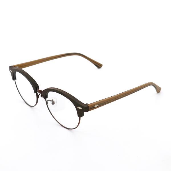 Handmade Wood Grain Glasses Wood Copy Acetate Eyeglass Frame MR 4246