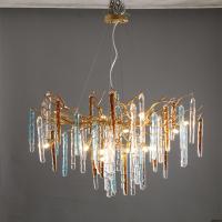 Lumières à pendentif personnalisées en verre coloré pour la décoration intérieure