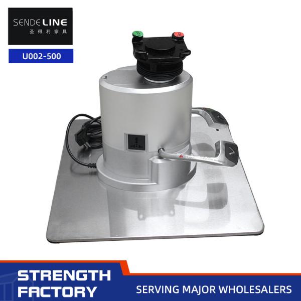200KGS Stainless Steel Square Base Barber Chair Electric Pump Base