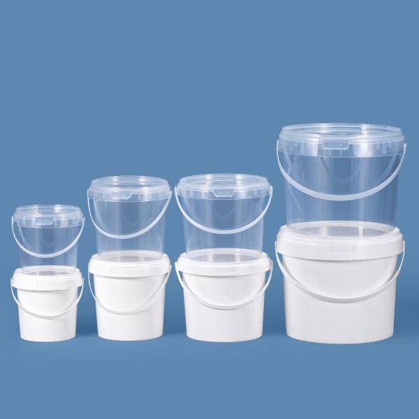 Products Round IML Color Customized PP Plastic Ice Cream Bucket 1Liter Yogurt Containers