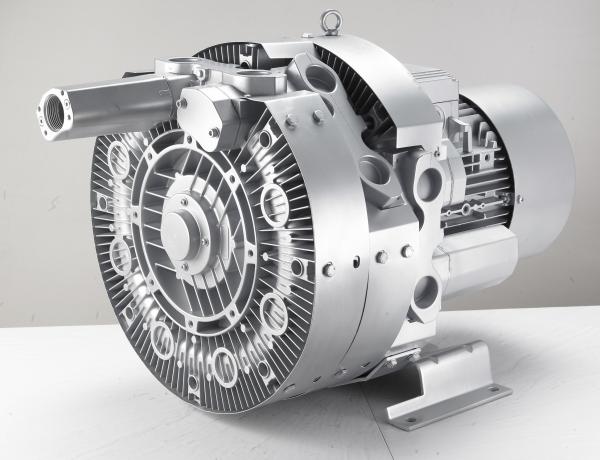 Central Feeding 3 Phase Oilless Vacuum Pump , Ring Compressor Blower Two Stage