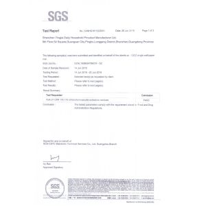 Shenzhen Yingjie Daily Household Prouduct Manufacturer Ltd. Certifications