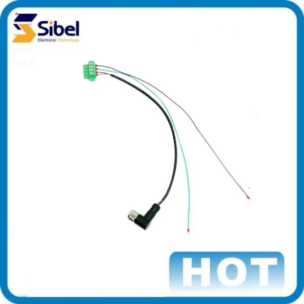 OEM/ODM Custom Quality Assured Waterproof M12 female 5pin 24AWG wiring harness with tube terminals