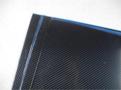 folhas do veículo do Multi-eixo da espessura lustrosa da sarja 2.5mm da fibra 3K do carbono